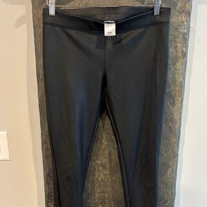 Express Jet Black Slim Leggings, Medium
